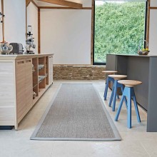 MH10 Fibre SISAL BENGAL JAIPUR Runner with Birch Cotton Binding in Between Cabinets